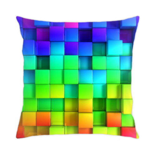 Подушка с принтом COLORFUL