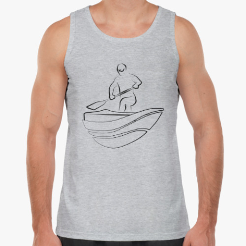 Майка с принтом Каноэ