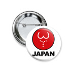 Значок 37 мм Японская леди