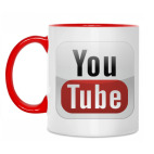 Двухцветная кружка YouTube