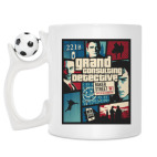 Кружка с футбольным мячиком