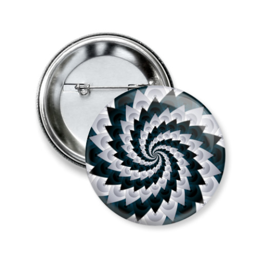 Значок 50мм с принтом Metalowl