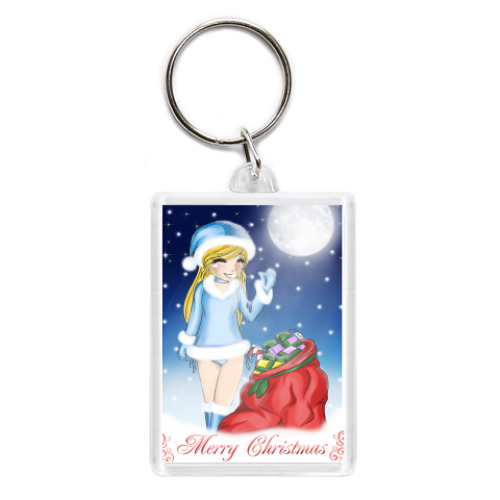 Брелок с принтом Merry Christmas