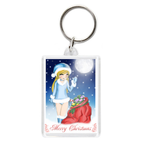 Брелок с принтом Merry Christmas