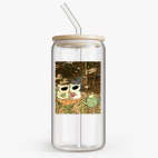 Банка с бамбуковой крышкой