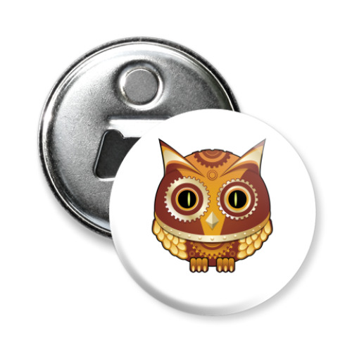 Магнит-открывашка с принтом Steamy Owl