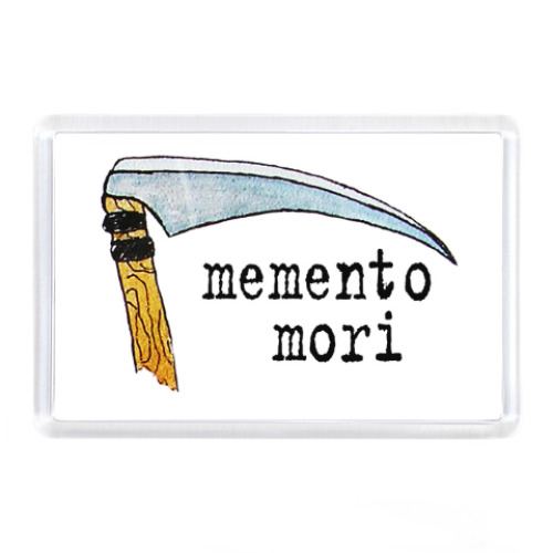 Магнит с принтом Помни о смерти