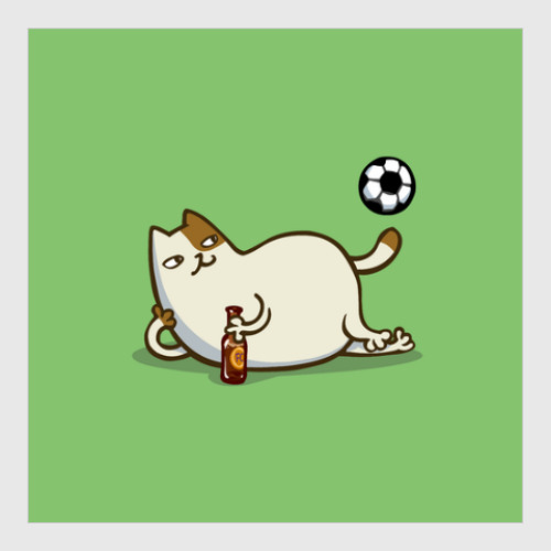 Постер с принтом Пятничный Котик №16