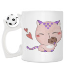 Кружка с футбольным мячиком