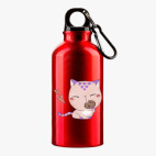 Металлическая бутылка 400 мл UV-DTF