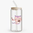 Банка с бамбуковой крышкой