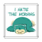 Магнит 6.5 x 6.5 см Я ненавижу утро