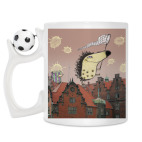 Кружка с футбольным мячиком