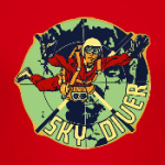 Парашютист старой школы скайдайвер