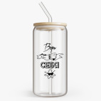 Банка с бамбуковой крышкой