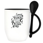 Кружка с ложкой