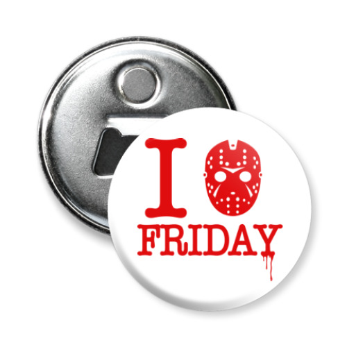Магнит-открывашка Люблю пятницу