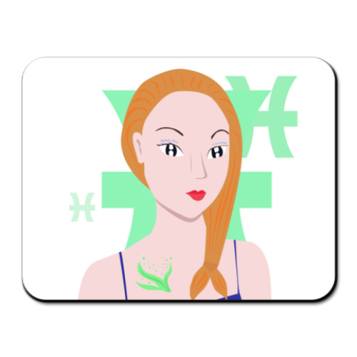 Коврик для мыши с принтом  'рыбы'