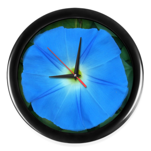 Настенные часы с принтом 'Голубая звезда'