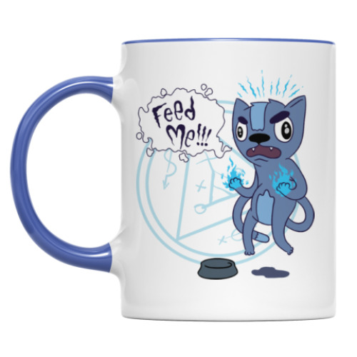 Кружка с принтом 'FEED ME!'