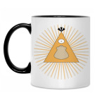 Кружка двухцветная