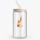 Банка с бамбуковой крышкой