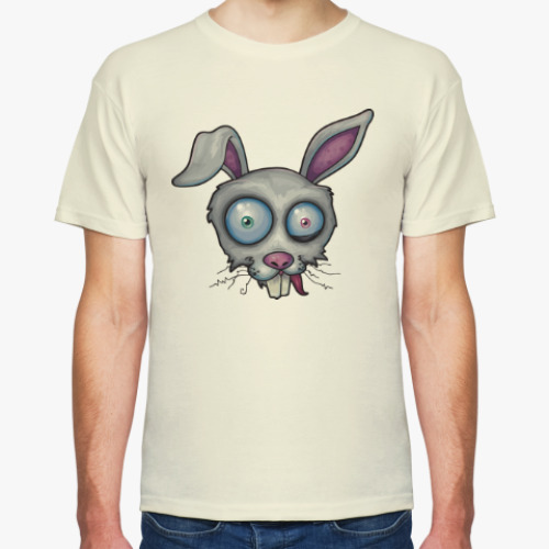 Футболка с принтом Crazy Rabbit
