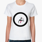 Классическая женская футболка Девушка