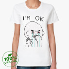 Женская футболка органик