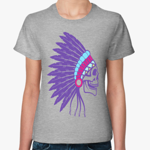Женская футболка с принтом Индеец