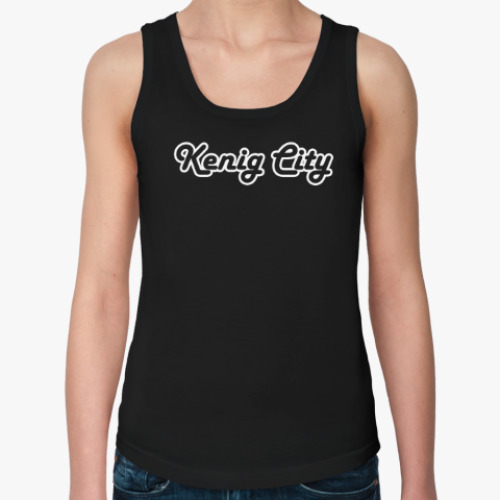 Женская майка с принтом КенигСити (Город Калининград)