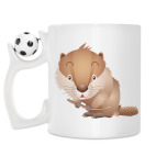 Кружка с футбольным мячиком