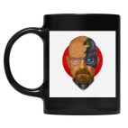 Кружка цветная UV-DTF