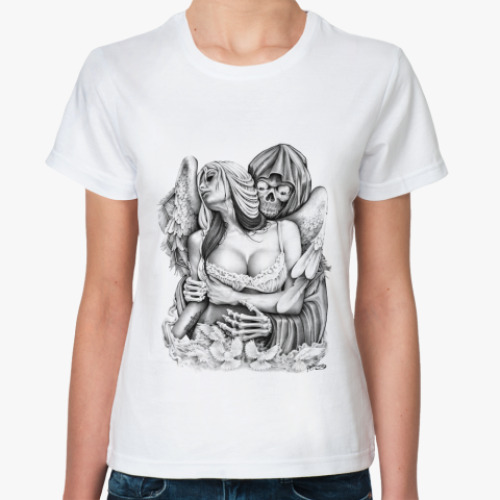 Классическая футболка с принтом Reaper Embrace