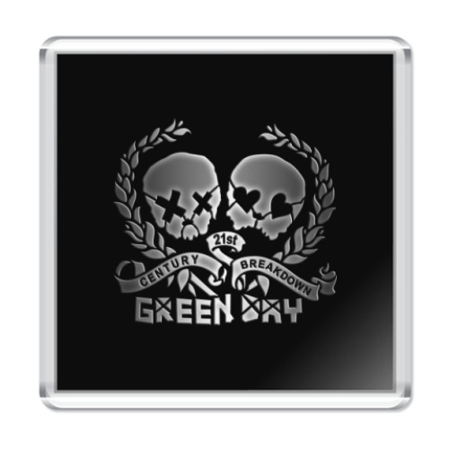 Магнит с принтом Green Day