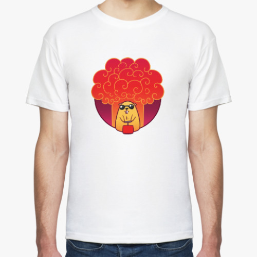 Футболка с принтом Hamster Boom