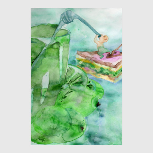 Постер с принтом Любитель лаймов