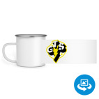 Кружка металлическая белая (круговая запечатка)