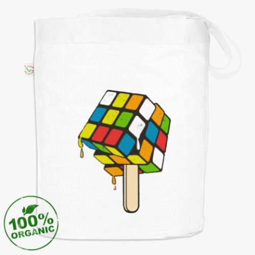 Сумка шоппер Мороженое кубик Рубика