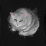 Серый кот, кошка