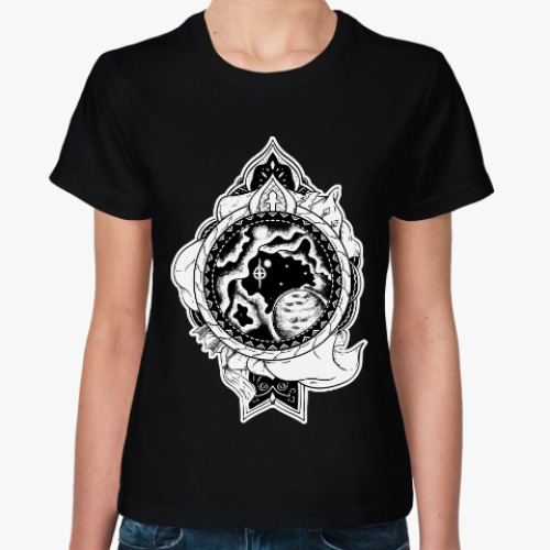 Женская футболка Астральный щит