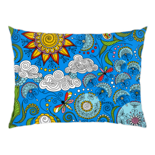 Подушка Узор с одуванчиками