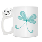 Кружка с футбольным мячиком