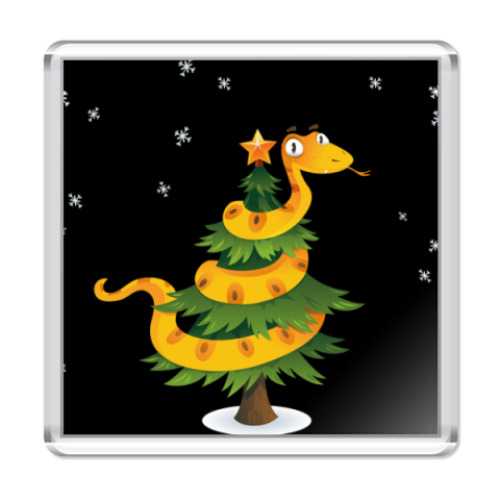 Магнит Новогодняя змея 2013