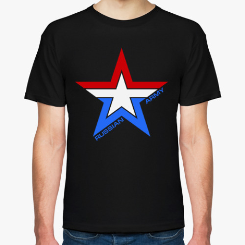 Футболка с принтом Russian army