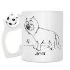 Кружка с футбольным мячиком