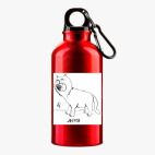 Металлическая бутылка 400 мл UV-DTF