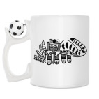 Кружка с футбольным мячиком