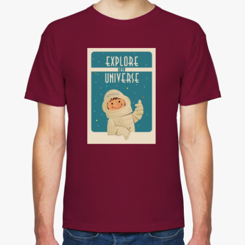 Футболка с принтом Explore the Universe