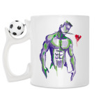 Кружка с футбольным мячиком